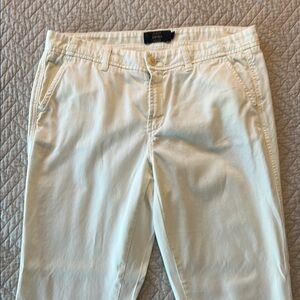 J. Crew Cream Chinos Cotton Blend Straight Leg